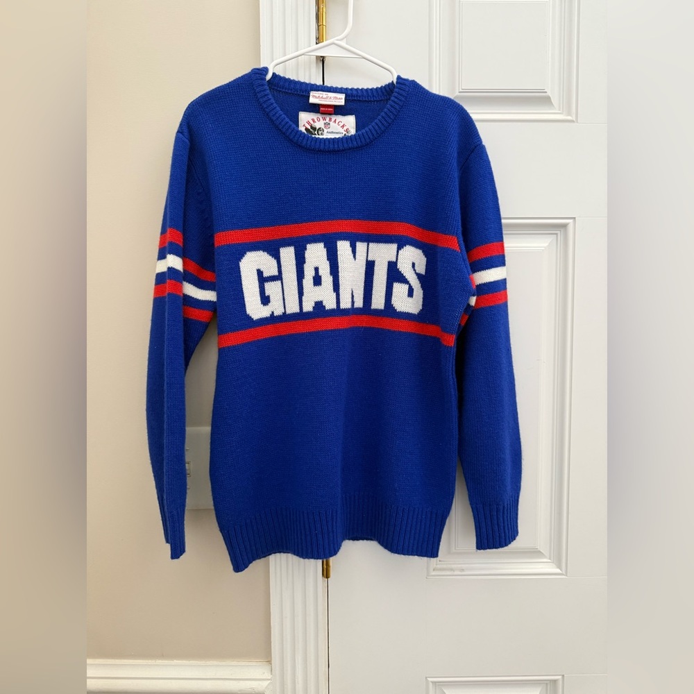 Mitchell & Ness Throwback Giants knit sweater
